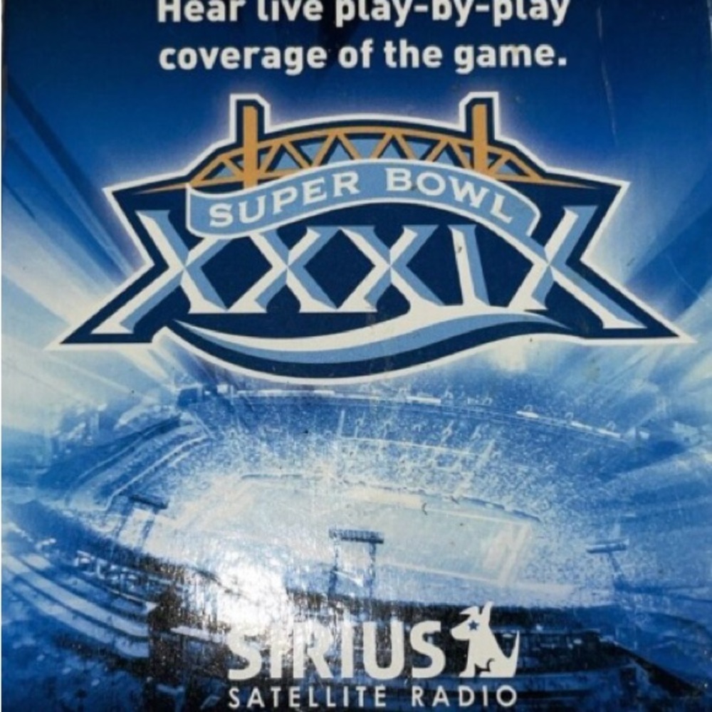 NFL Sirius Satellite Digital AM/FM Radio Super Bowl 39 XXXIX ESPN 2004 RARE VTG